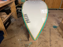Load image into Gallery viewer, Predn Surf Co - Mor Lader (Pirate) bare oak deck shortboard - Sustainably built custom performance surfboards - Cornwall