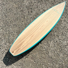 Load image into Gallery viewer, Predn Surf Co - Mor Lader (Pirate) bare oak deck shortboard - Sustainably built custom performance surfboards - Cornwall