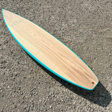 Load image into Gallery viewer, Predn Surf Co - Mor Lader (Pirate) bare oak deck shortboard - Sustainably built custom performance surfboards - Cornwall