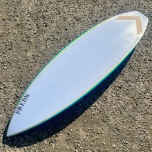 Load image into Gallery viewer, Predn Surf Co - Mor Lader (Pirate) bare oak deck shortboard - Sustainably built custom performance surfboards - Cornwall