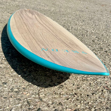 Load image into Gallery viewer, Predn Surf Co - Mor Lader (Pirate) bare oak deck shortboard - Sustainably built custom performance surfboards - Cornwall