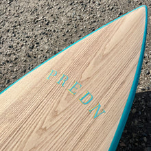 Load image into Gallery viewer, Predn Surf Co - Mor Lader (Pirate) bare oak deck shortboard - Sustainably built custom performance surfboards - Cornwall