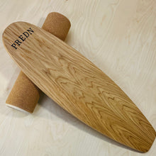Load image into Gallery viewer, Balance Board set by Predn Surf Co - Without stops and Cork wrapped roller - Handmade in Cornwall