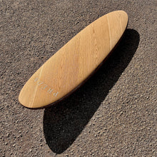 Load image into Gallery viewer, Predn Surf Co - 6ft single fin fun board - Mor Lader (Pirate) bare oak deck - Sustainably built performance surfboard - Cornwall