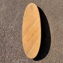 Load image into Gallery viewer, Predn Surf Co - 6ft single fin fun board - Mor Lader (Pirate) bare oak deck - Sustainably built performance surfboard - Cornwall