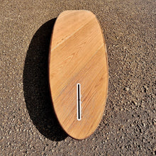 Load image into Gallery viewer, Predn Surf Co - 6ft single fin fun board - Mor Lader (Pirate) bare oak deck - Sustainably built performance surfboard - Cornwall