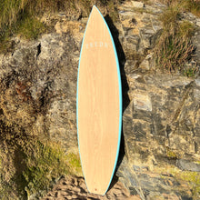 Load image into Gallery viewer, Predn Surf Co - Mor Lader (Pirate) bare oak deck shortboard - Sustainably built custom performance surfboards - Cornwall