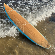 Load image into Gallery viewer, Predn Surf Co - Mor Lader (Pirate) bare oak deck shortboard - Sustainably built custom performance surfboards - Cornwall