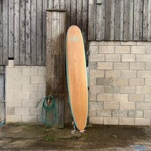 Load image into Gallery viewer, Predn Surf Co - Mor Lader (Pirate) bare oak deck custom Longboard - Sustainably built custom performance surfboards - Cornwall
