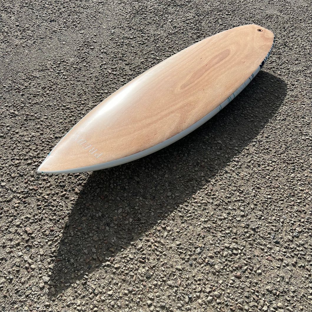 Predn Surf Co - Custom traditional Predn veneered construction Surfboard - Sustainably built performance surfboards - Cornwall