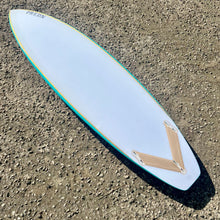 Load image into Gallery viewer, Predn Surf Co - Mor Lader (Pirate) bare oak deck shortboard - Sustainably built performance surfboards - Cornwall
