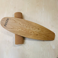 Load image into Gallery viewer, Balance Board set by Predn Surf Co - Without stops and Cork wrapped roller - Handmade in Cornwall
