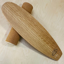Load image into Gallery viewer, Balance Board set by Predn Surf Co - Without stops and Cork wrapped roller - Handmade in Cornwall
