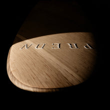Load image into Gallery viewer, Predn Surf Co - 6ft single fin fun board - Mor Lader (Pirate) bare oak deck - Sustainably built performance surfboard - Cornwall
