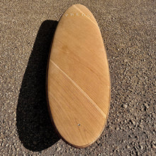 Load image into Gallery viewer, Predn Surf Co - 6ft single fin fun board - Mor Lader (Pirate) bare oak deck - Sustainably built performance surfboard - Cornwall
