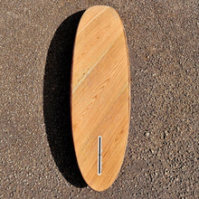 Load image into Gallery viewer, Predn Surf Co - 6ft single fin fun board - Mor Lader (Pirate) bare oak deck - Sustainably built performance surfboard - Cornwall
