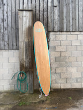 Load image into Gallery viewer, Predn Surf Co - Mor Lader (Pirate) bare oak deck custom Longboard - Sustainably built custom performance surfboards - Cornwall
