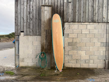 Load image into Gallery viewer, Predn Surf Co - Mor Lader (Pirate) bare oak deck custom Longboard - Sustainably built custom performance surfboards - Cornwall
