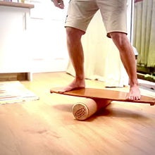 Load and play video in Gallery viewer, Balance Board with blank deck by Predn Surf Co - With stops - Handmade in Cornwall
