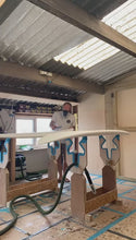 Load and play video in Gallery viewer, Predn Surf Co - Custom Surfboard - 9 foot plus - Sustainably built in Cornwall
