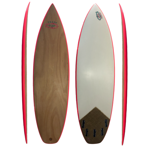 Predn Bobba wood deck shortboard